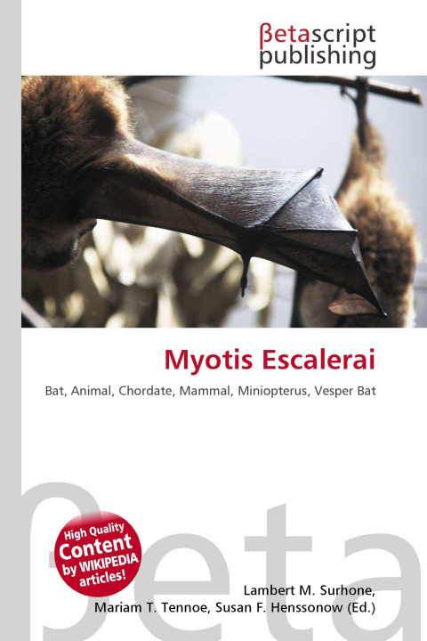 Kniha Myotis Escalerai Mariam T. Tennoe
