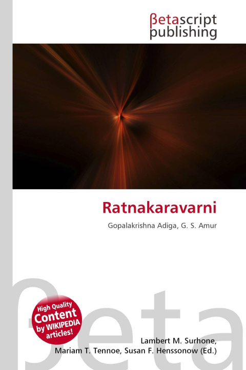 Kniha Ratnakaravarni Mariam T. Tennoe