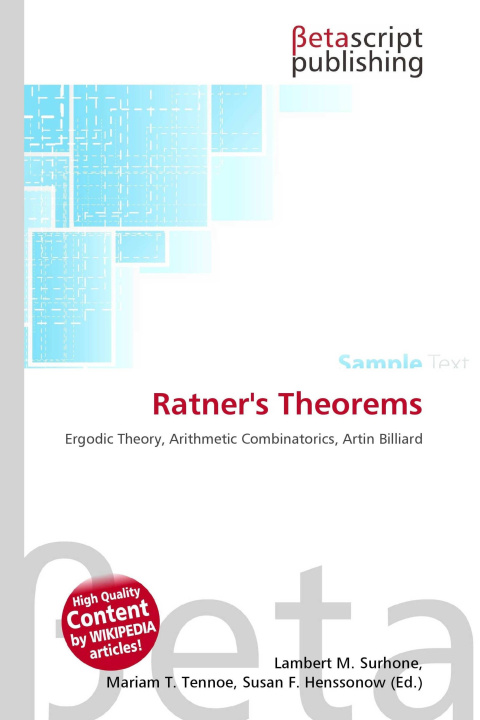 Kniha Ratner's Theorems Mariam T. Tennoe