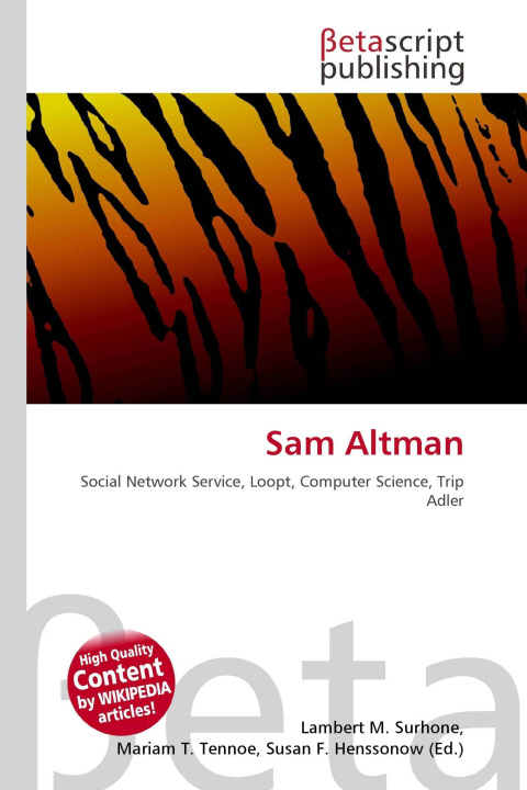 Kniha Sam Altman Mariam T. Tennoe