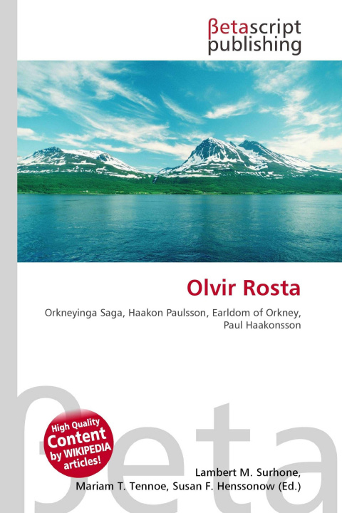 Kniha Olvir Rosta Mariam T. Tennoe