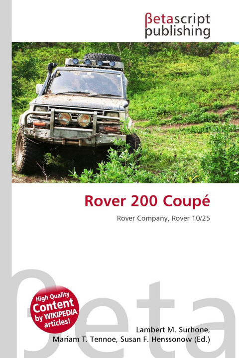 Knjiga Rover 200 Coupé Mariam T. Tennoe