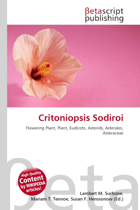 Kniha Critoniopsis Sodiroi Mariam T. Tennoe