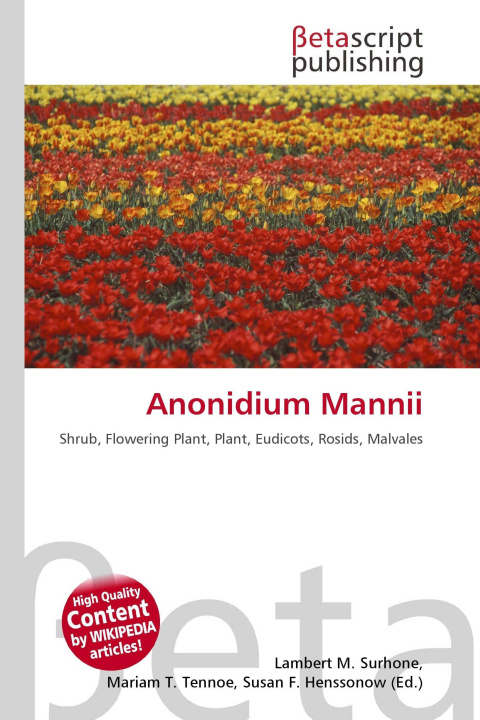 Kniha Anonidium Mannii Mariam T. Tennoe