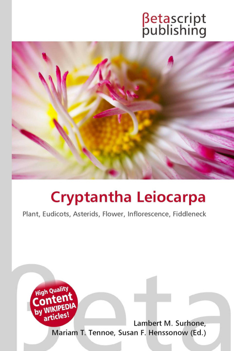Knjiga Cryptantha Leiocarpa Mariam T. Tennoe