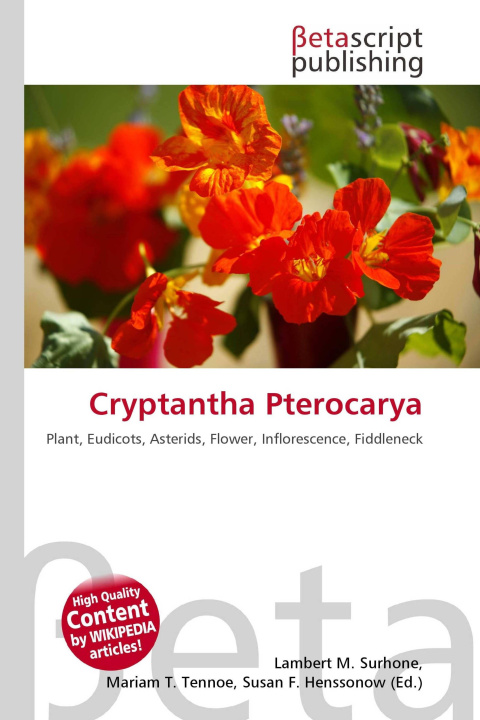Kniha Cryptantha Pterocarya Mariam T. Tennoe
