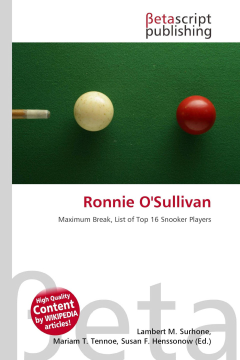 Kniha Ronnie O'Sullivan Mariam T. Tennoe