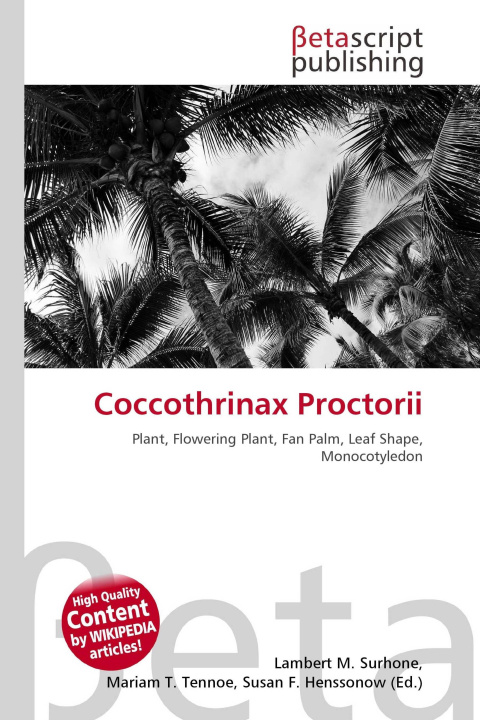 Kniha Coccothrinax Proctorii Mariam T. Tennoe
