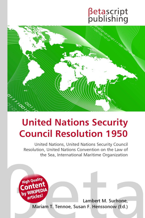 Kniha United Nations Security Council Resolution 1950 Mariam T. Tennoe