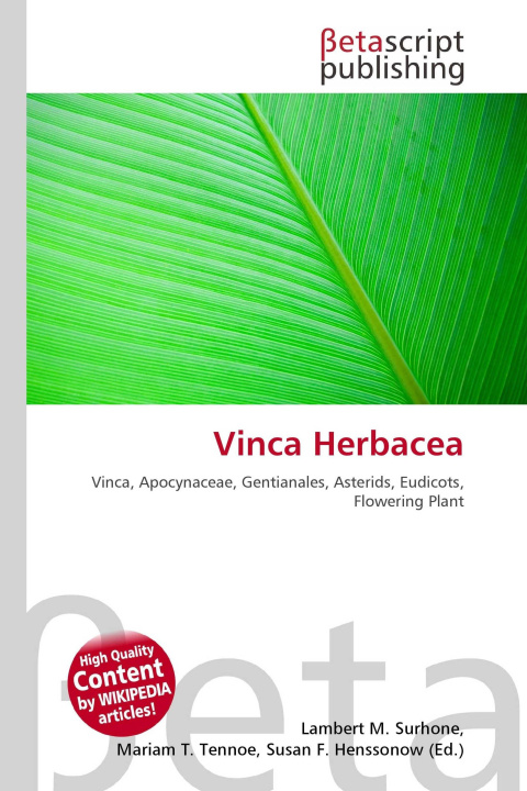 Kniha Vinca Herbacea Mariam T. Tennoe