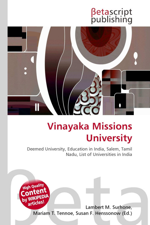 Kniha Vinayaka Missions University Mariam T. Tennoe