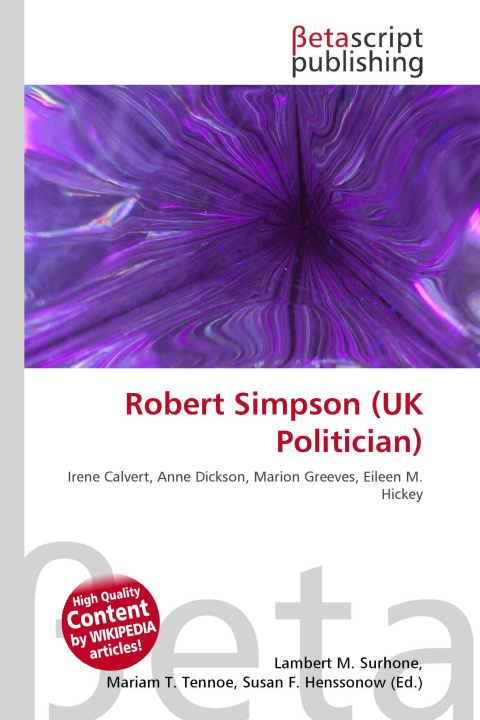 Knjiga Robert Simpson (UK Politician) Mariam T. Tennoe