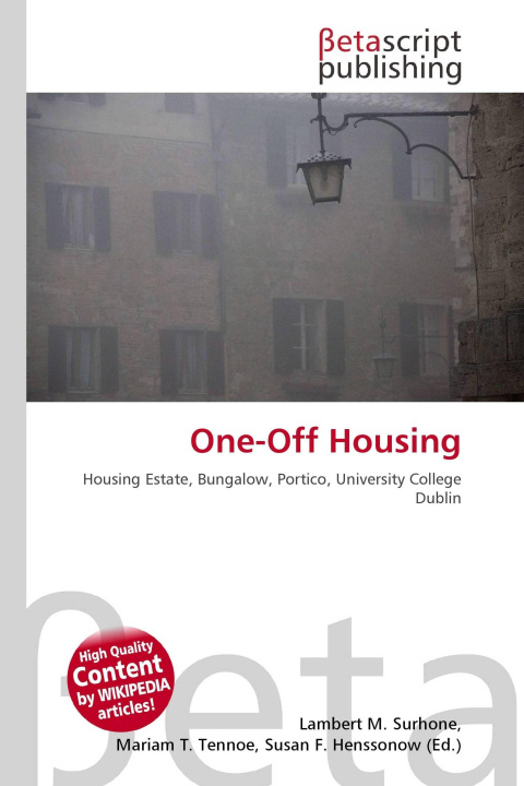 Kniha One-Off Housing Mariam T. Tennoe