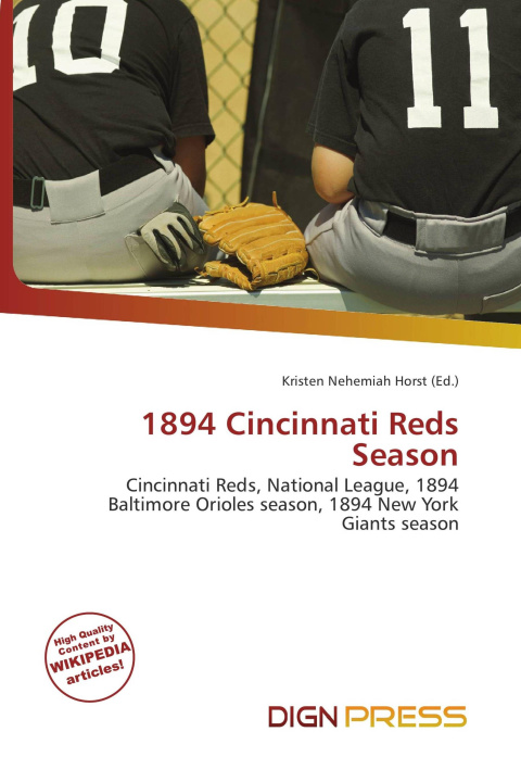 Knjiga 1894 Cincinnati Reds Season 