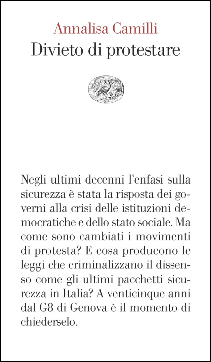 Kniha Divieto di protestare Annalisa Camilli