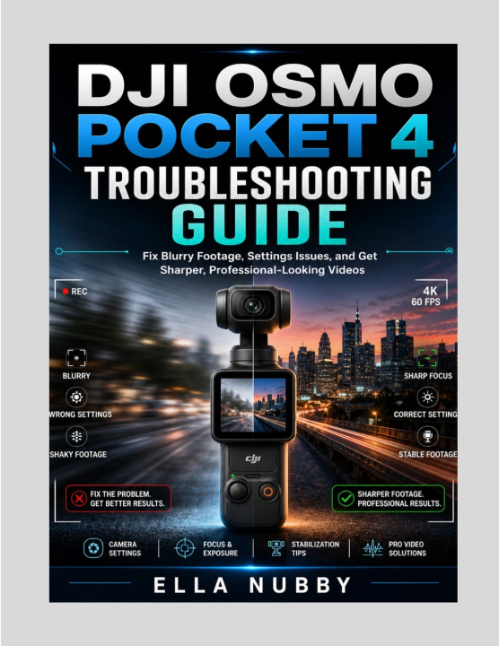 Kniha DJI OSMO POCKET 4 TROUBLESHOOTING GUIDE Ella Nubby
