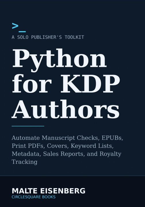 Kniha Python for KDP Authors Malte Eisenberg