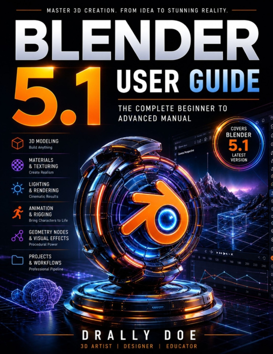 Kniha Blender 5.1 User Guide DRALLY DOE