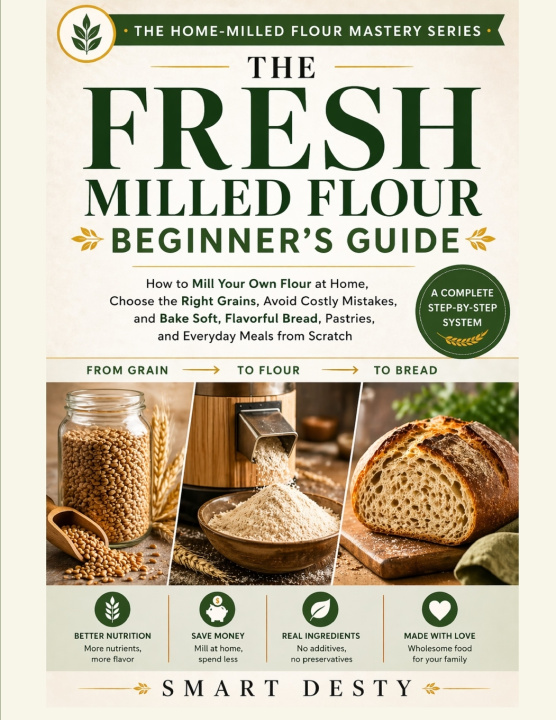 Könyv THE FRESH MILLED FLOUR BEGINNER'S GUIDE SMART DESTY