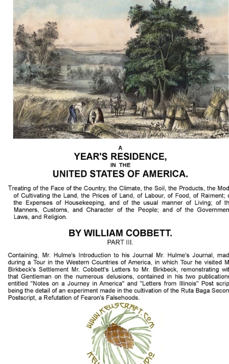Książka A Year's Residence in the United States of America Part 3 William Cobbett