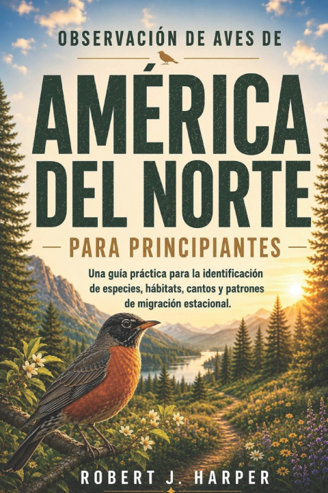 Kniha OBSERVACIÓN DE AVES DE AMÉRICA DEL NORTE PARA PRINCIPIANTES ROBERT J HARPER