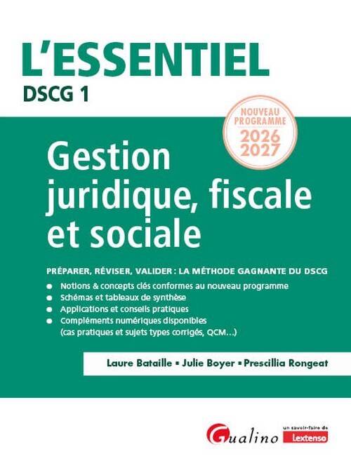 Buch DSCG 1 - Gestion juridique fiscale et sociale Boyer