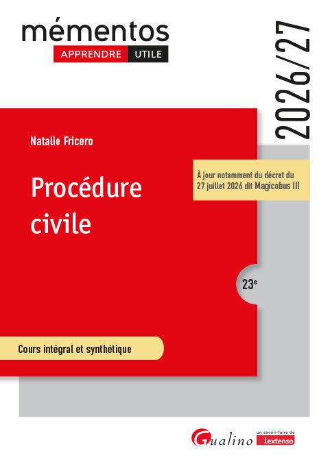 Kniha Procédure civile Fricero
