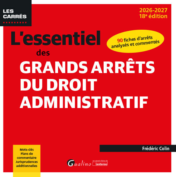 Kniha L'essentiel des grands arrêts du droit administratif Colin