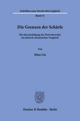 Kniha Die Grenzen der Schärfe Sihao Liu