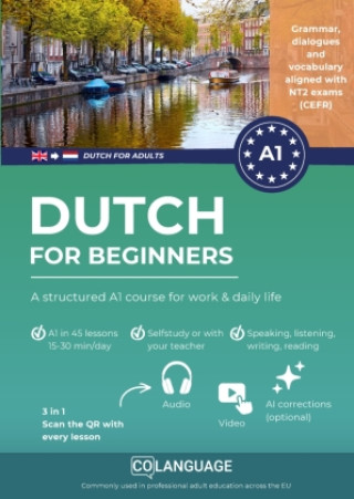 Book Dutch A1 for beginners: A structured A1 course with audio coLanguage Academy