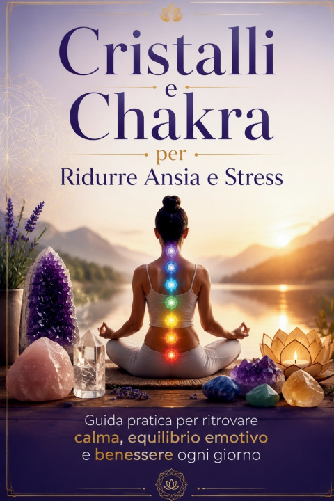 Kniha Cristalli e Chakra per Ridurre Ansia e Stress Leo Montanari