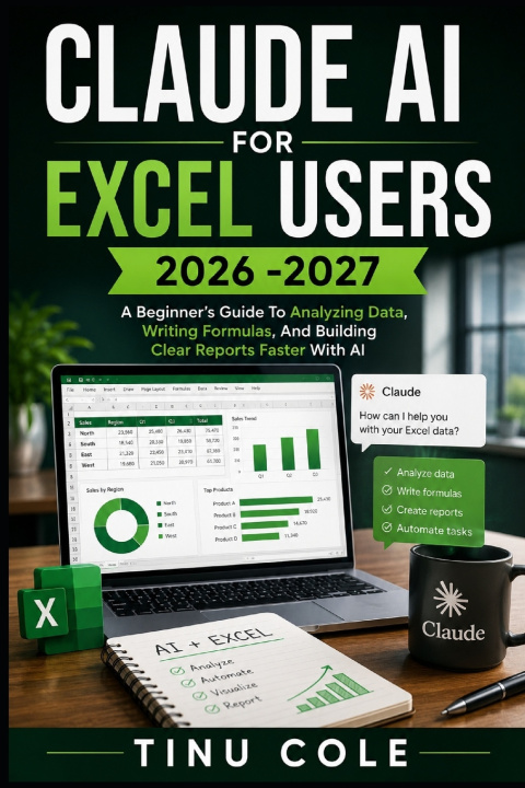 Kniha CLAUDE AI FOR EXCEL USERS TINU COLE