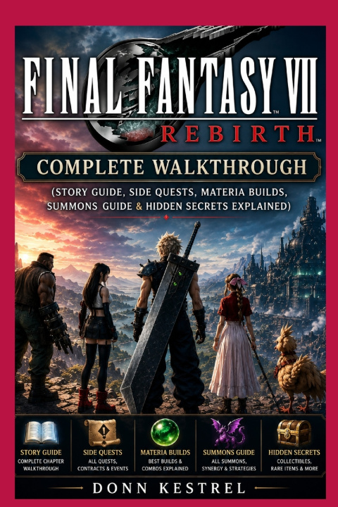 Kniha Final Fantasy VII Rebirth Complete Walkthrough Donn Kestrel