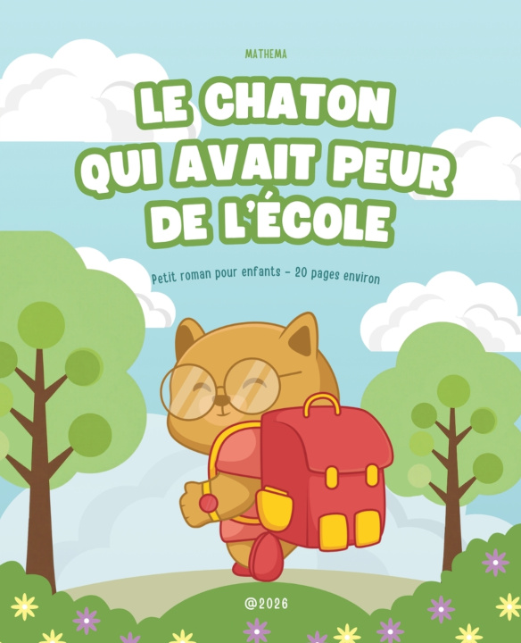 Książka Le Chaton Qui Avait Peur de l'École Mathema