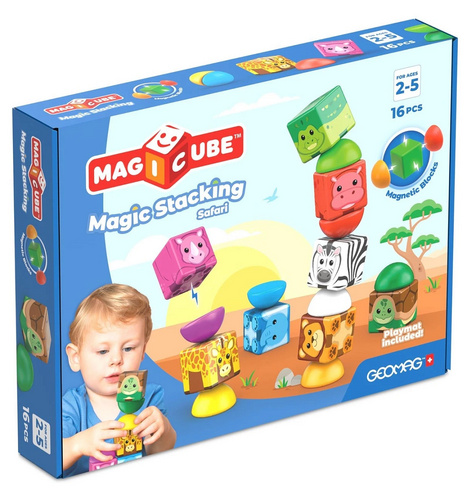 Igra/Igrača Geomag Magicube Safari 16 dílků 