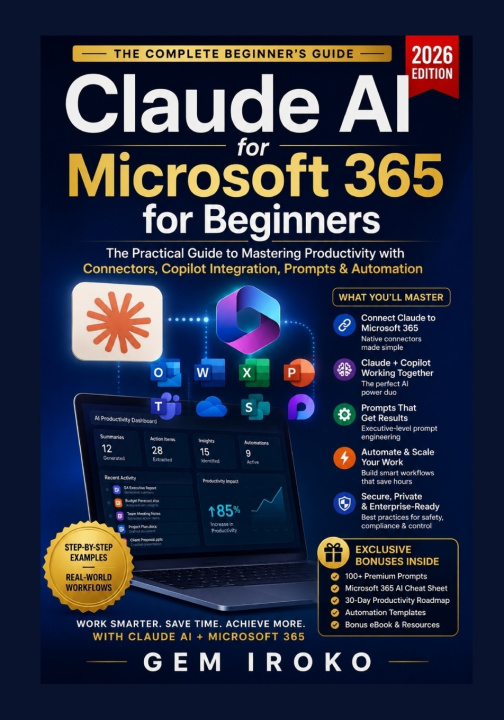 Kniha Claude AI for Microsoft 365 for Beginners Gem Iroko