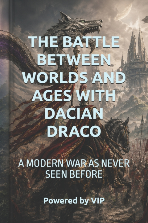 Kniha THE BATTLE BETWEEN WORLDS AND AGES WITH DACIAN DRACO Powered by VIP