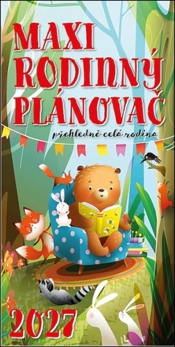 Koledar/Rokovnik Kalendář 2027 - MAXI rodinný plánovač 
