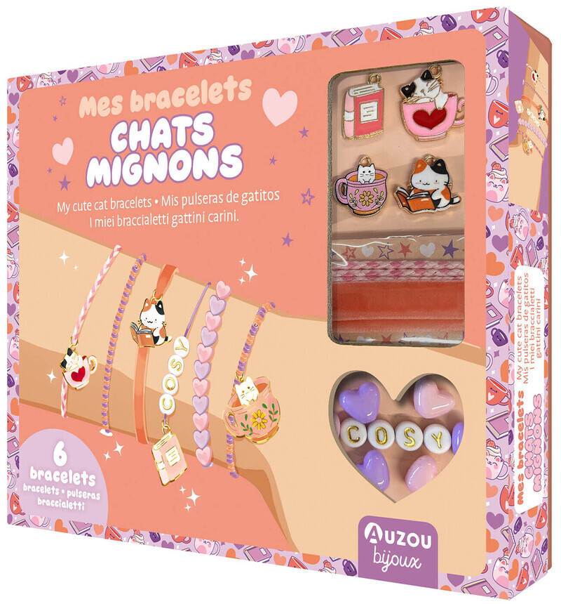 Kniha Mes bracelets chats mignons 