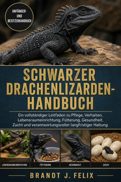Kniha SCHWARZER DRACHENLIZARDEN-HANDBUCH BRANDT J. FELIX