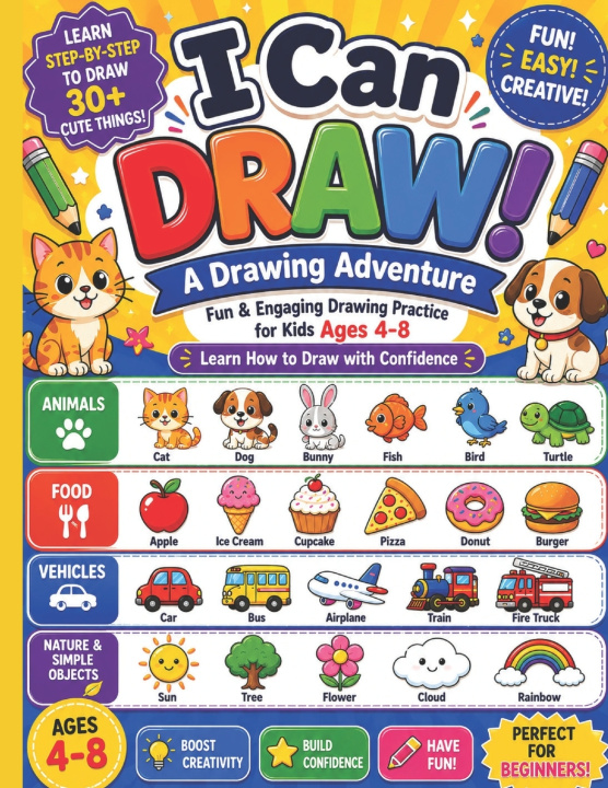 Kniha I Can Draw! MyTrustyPal Publishing