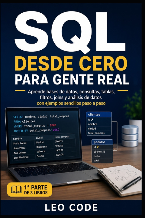 Kniha SQL desde Cero para Gente Real -1ª PARTE- Leo Code