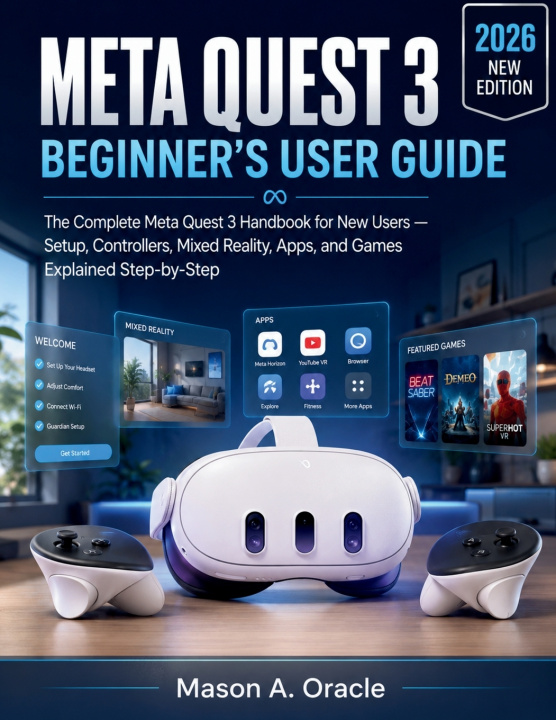Kniha META QUEST 3 BEGINNER'S USER GUIDE Mason A. Oracle