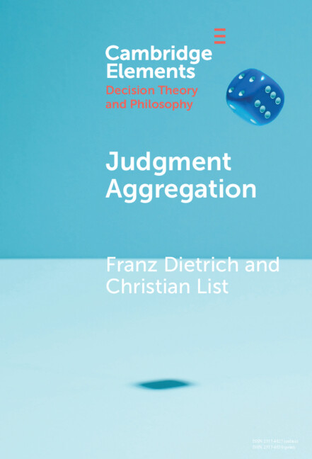 Kniha Judgment Aggregation Franz Dietrich