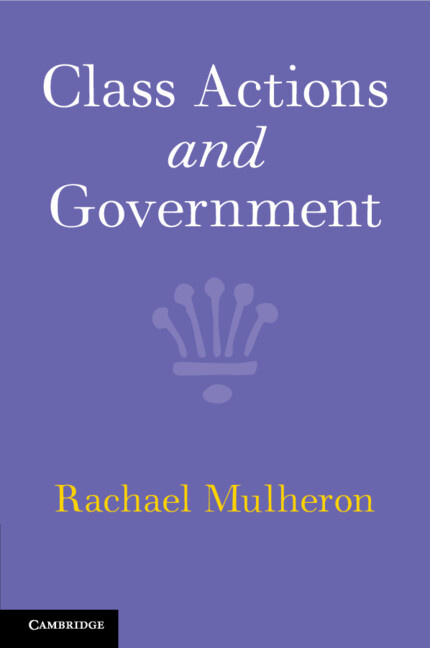 Kniha Class Actions and Government Rachael Mulheron