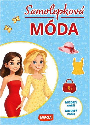 Kniha Samolepková móda Modrý sešit 