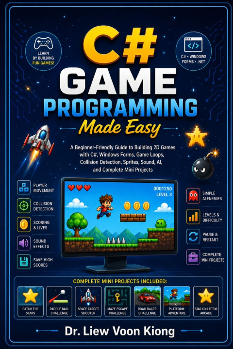 Könyv C# Game Programming Made Easy Voon Kiong Liew