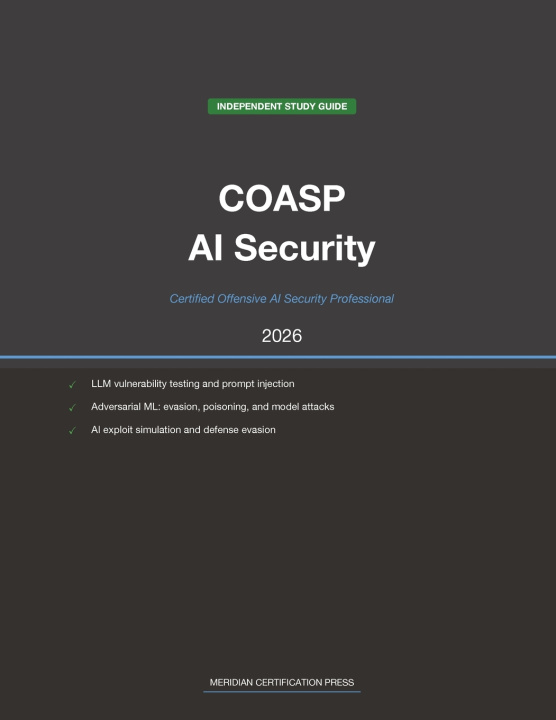 Kniha EC-Council COASP Exam Study Guide 2026 Meridian Certification Press