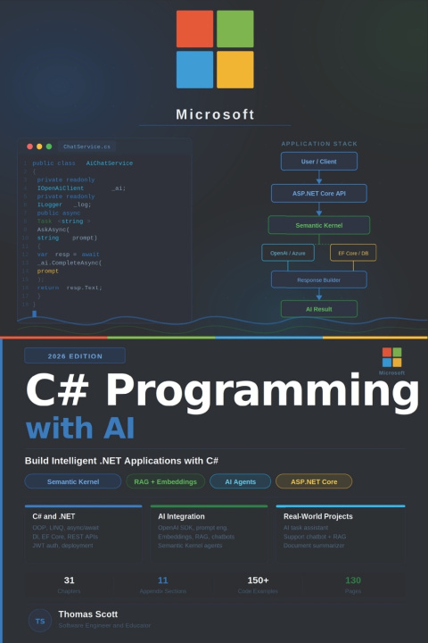 Kniha C# Programming with AI Thomas Scott