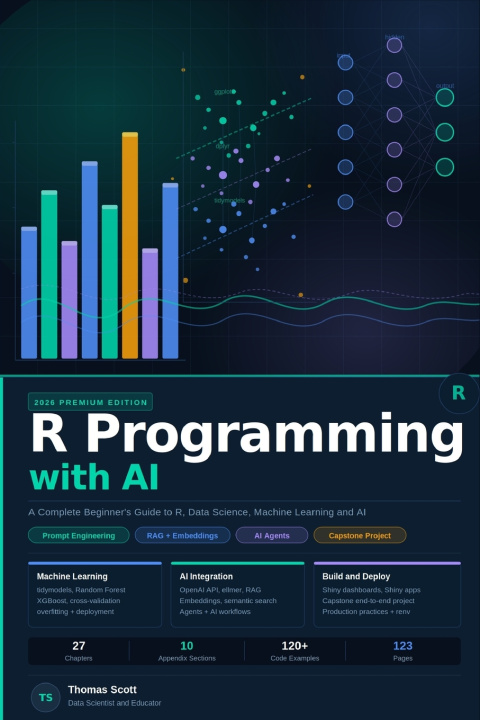 Kniha R Programming with AI Thomas Scott